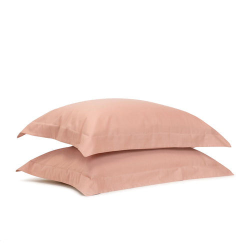 Clay Pink Edged Pillowcases