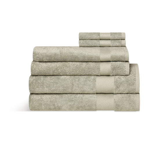Sage Green Maxi Set Of Six Towels