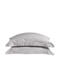 Dove Grey Edged Pillowcase Pair