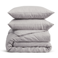 Dove Grey Linen Bedding Set