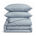 Sky Blue Linen Bedding Set