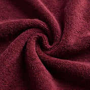 Berry Red Hooded Baby Towel with Ears