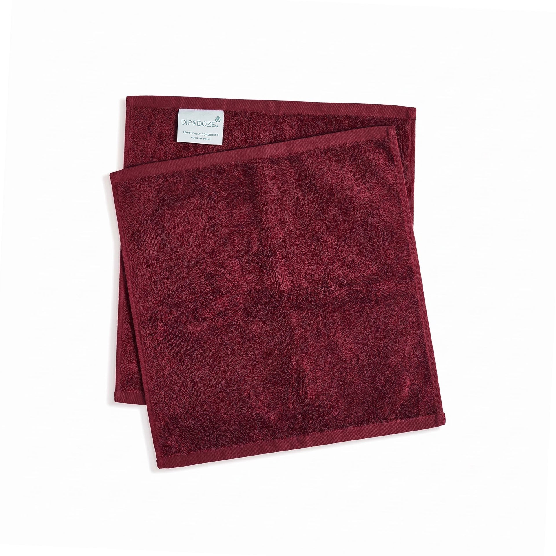 Berry Red Face Towels