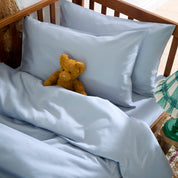 Sky Blue Toddler Cot Bed Set