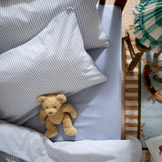 Sky Blue Striped Toddler Pillowcase Pair