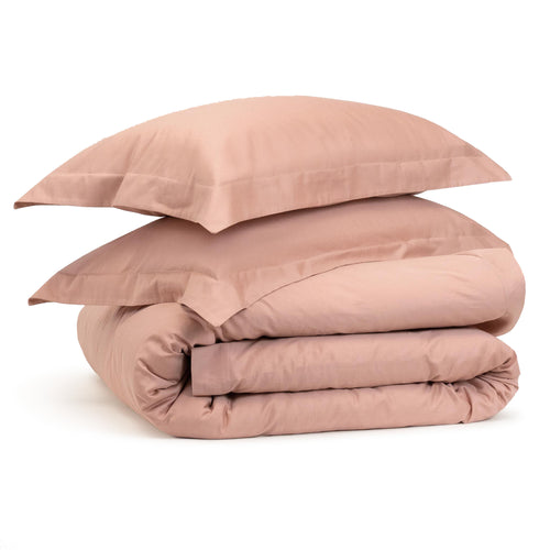 Clay Pink Edged Bedding Set