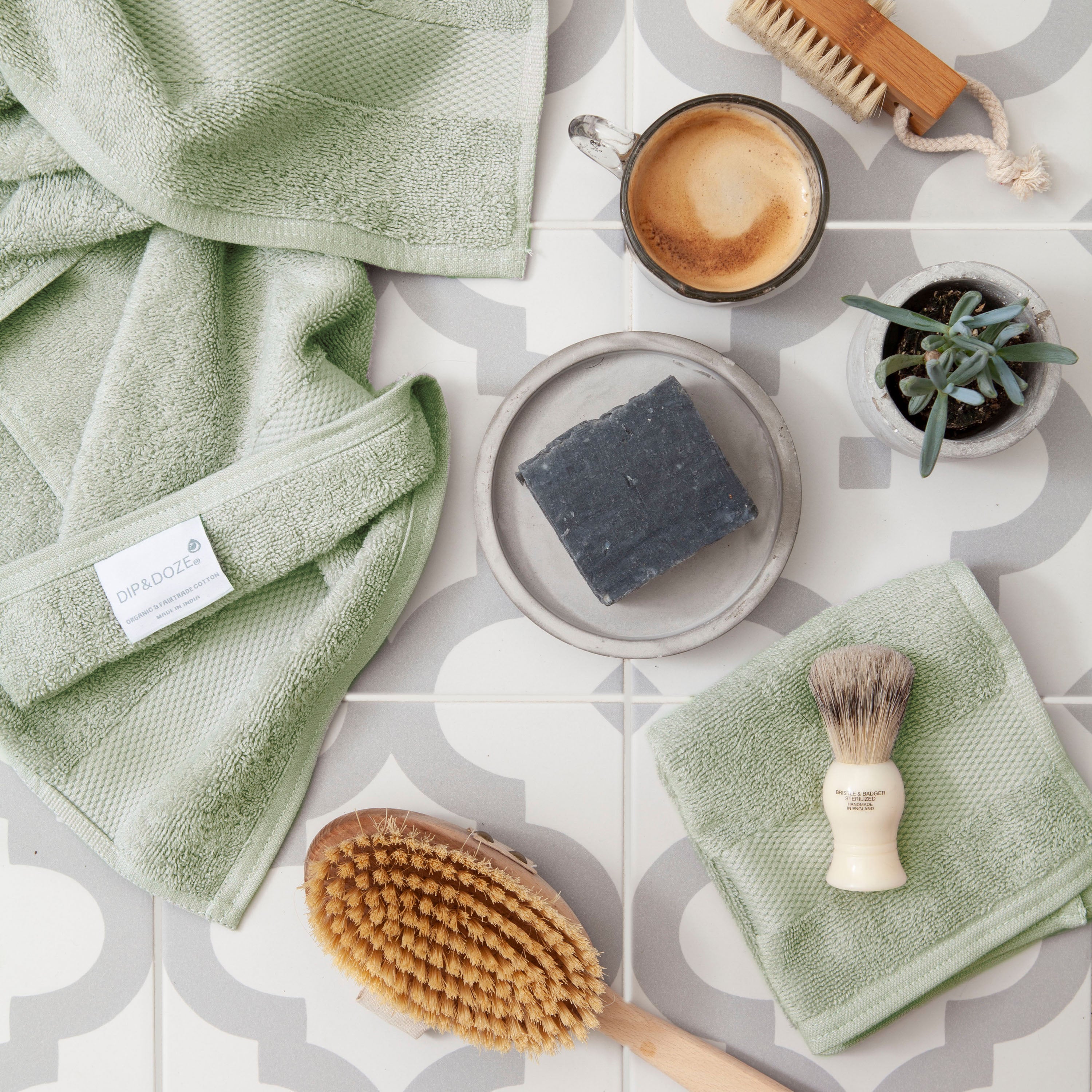 Sage Green Guest Towel