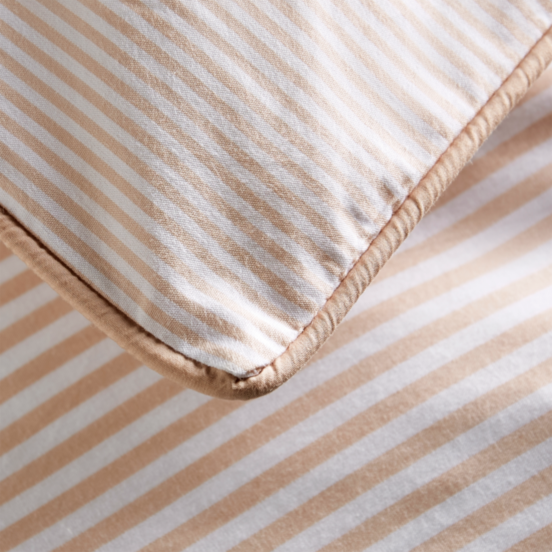 Clay Pink Striped Pillowcase Pair