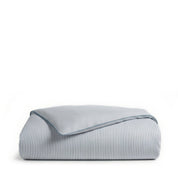 Sky Blue Striped Toddler Cot Bed Duvet Cover