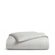 Dove Grey Striped Toddler Cot Bed Duvet Cover