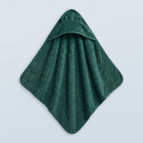 Fern Green Hooded Baby Towel with Ears