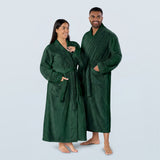 Fern Green Long Towelling Robe