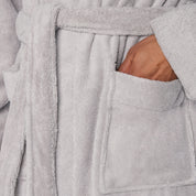 Grey Long Towelling Robe