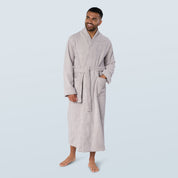 Grey Long Towelling Robe