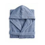 Ocean Blue Hooded Kids Towelling Robe