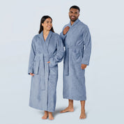Ocean Blue Long Towelling Robe