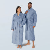 Ocean Blue Long Towelling Robe