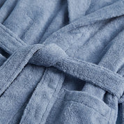 Ocean Blue Hooded Kids Towelling Robe