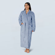Ocean Blue Long Towelling Robe