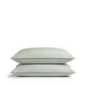 Sage Green Striped Toddler Pillowcase Pair