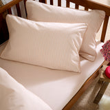 Clay Pink Striped Toddler Pillowcase Pair