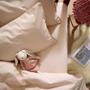 Clay Pink Striped Toddler Pillowcase Pair