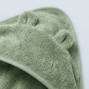 Sage Green Hooded Baby Towel with Ears