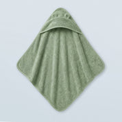 Sage Green Hooded Baby Towel with Ears