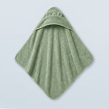 Sage Green Hooded Baby Towel with Ears