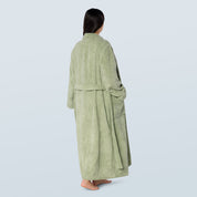 Sage Green Long Towelling Robe