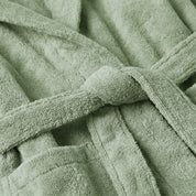 Sage Green Hooded Kids Towelling Robe