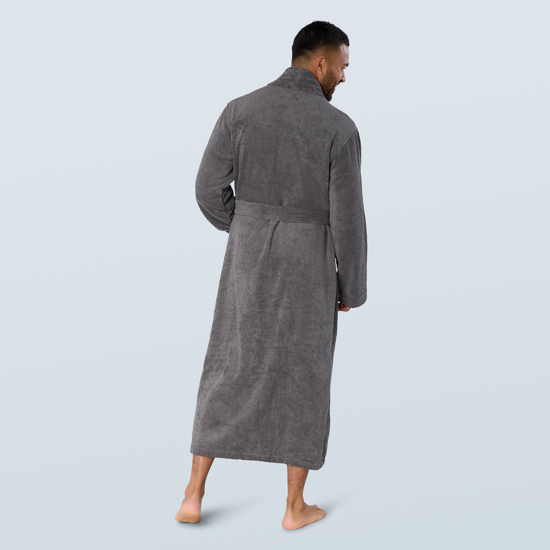 Slate Long Towelling Robe
