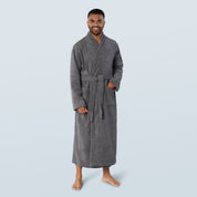 Slate Long Towelling Robe