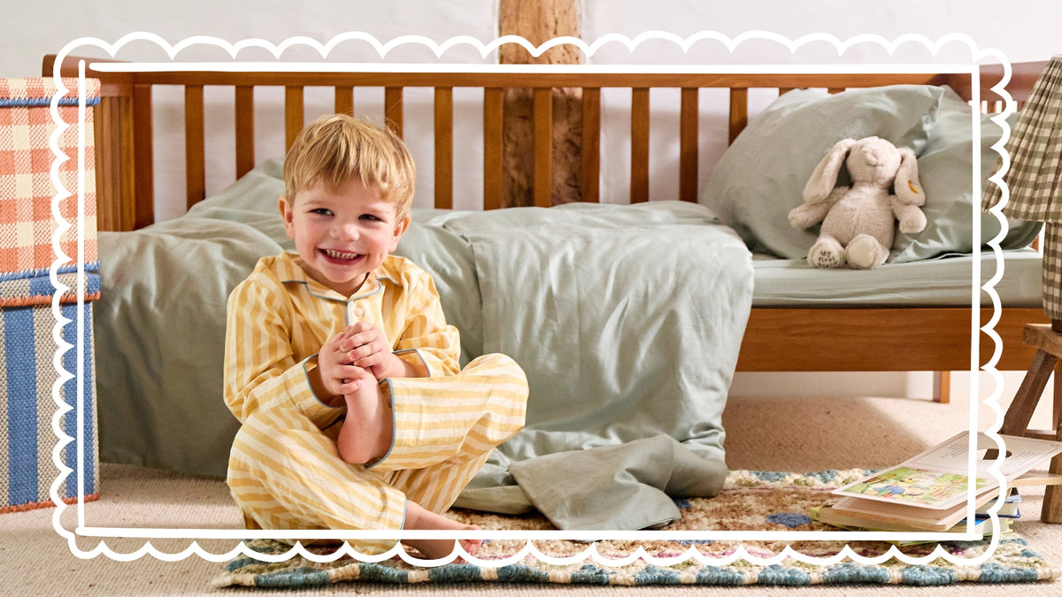 Toddler Plain Cot Bedding Set