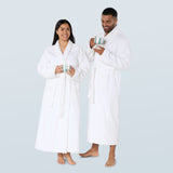 White Long Towelling Robe