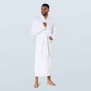 White Long Towelling Robe