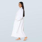 White Long Towelling Robe