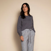 Charcoal Women's Perfect Cropped Sweatshirt