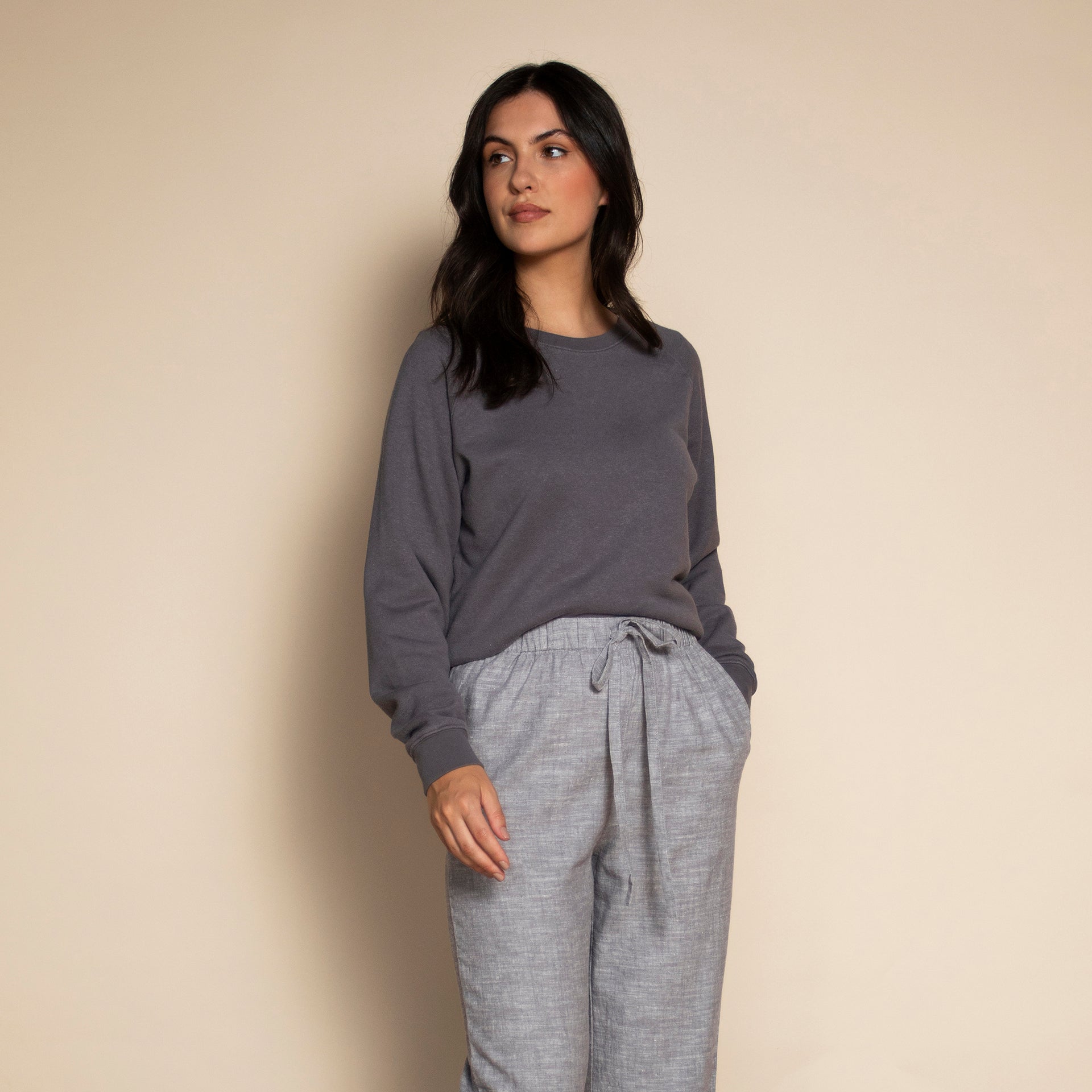 Charcoal Women's Perfect Cropped Sweatshirt