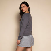 Charcoal Women's Perfect Cropped Sweatshirt