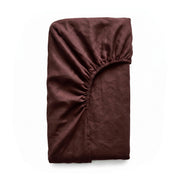 Cacao Linen Fitted Sheet