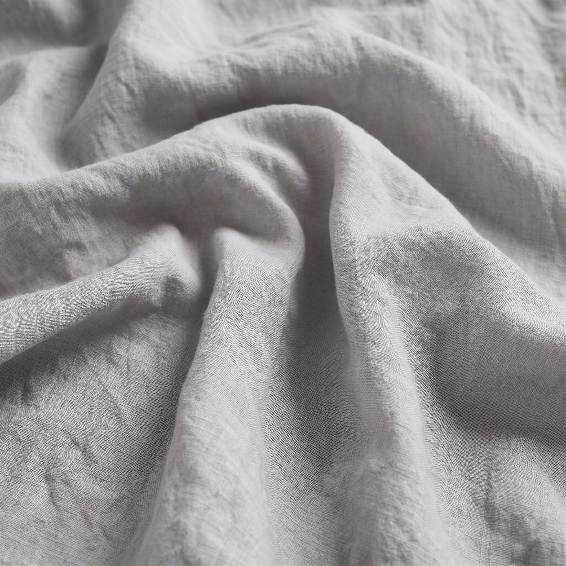 Dove Grey Linen Bedding Set