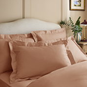 Clay Pink Edged Pillowcase Pair