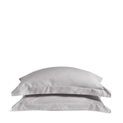 Dove Grey Edged Pillowcase Pair