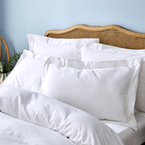 White Edged Pillowcase Pair