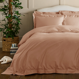 Clay Pink Edged Bedding Set