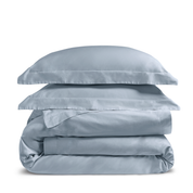 Sky Blue Edged Bedding Set