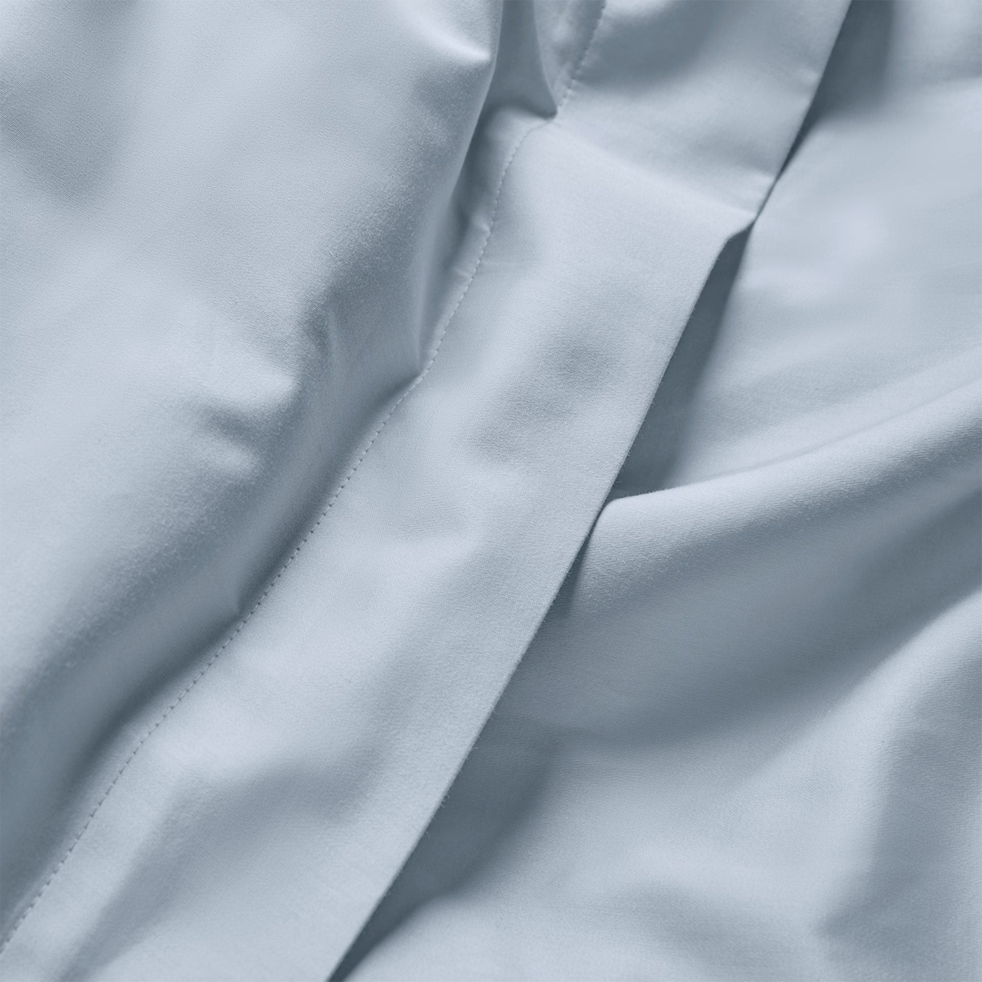 Sky Blue Edged Bedding Set
