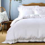 White Edged Bedding Set