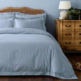 Sky Blue Edged Duvet Cover
